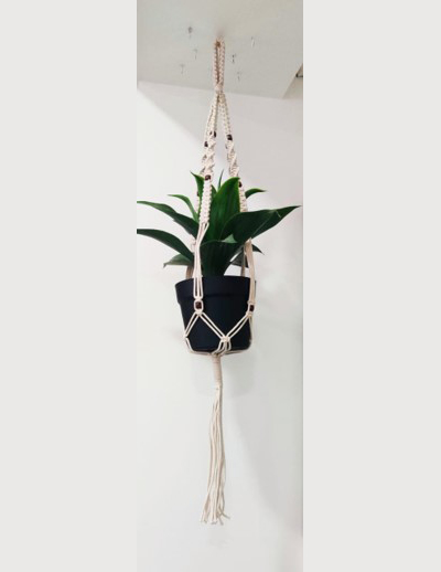 Sansa Hoop Macrame/Brass Plant Hanger - 3 Colors – ShopTansy